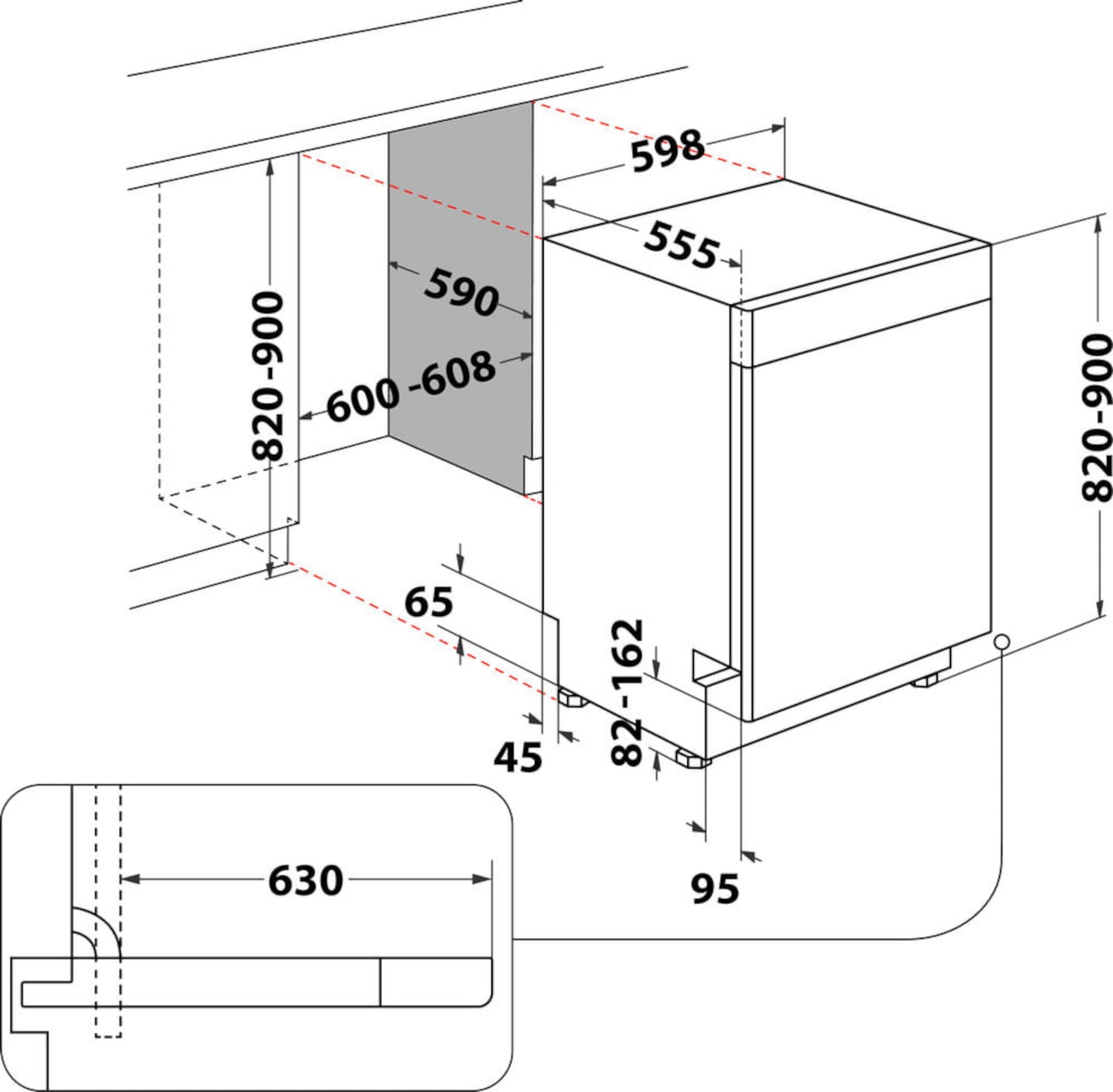 BAUKNECHT B7U HP43 X Geschirrspüler / EEK: C / 15 MG / Unterbau / 60 cm