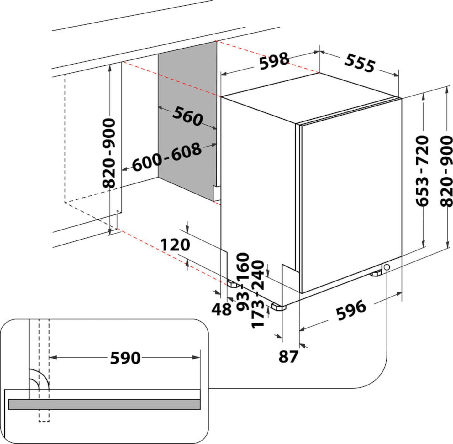 BAUKNECHT BCIO 3T341 PLET Geschirrspüler / EEK: C / 14 MG / Vollintegriert / 60 cm - LED-TV-SHOP