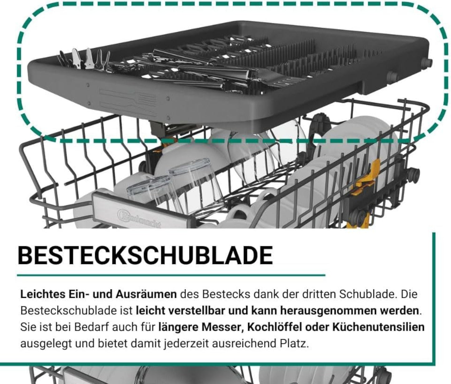 BAUKNECHT BK6UC11BS7A0X Geschirrspüler / EEK: C / 11 MG / Unterbau / 45 cm