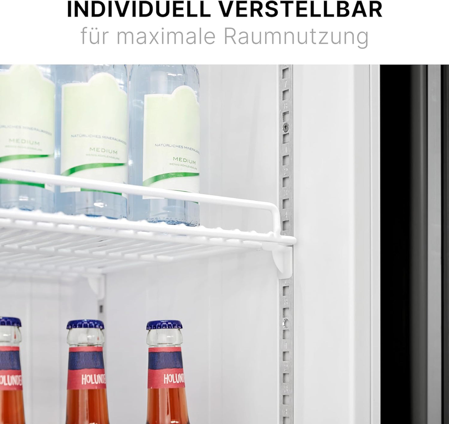 BOMANN KSG 7351 Schwarz Glastür-Kühlschrank / 347 Liter / Für den gewerblichen Gebrauch