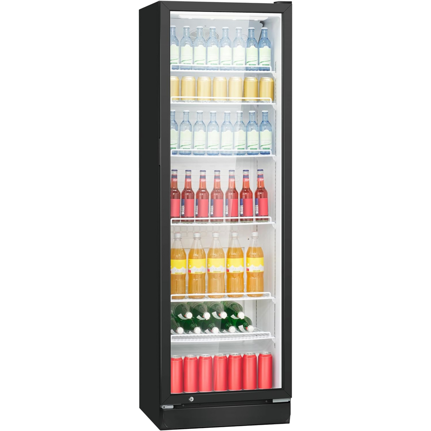BOMANN KSG 7351 Schwarz Glastür-Kühlschrank / 347 Liter / Für den gewerblichen Gebrauch