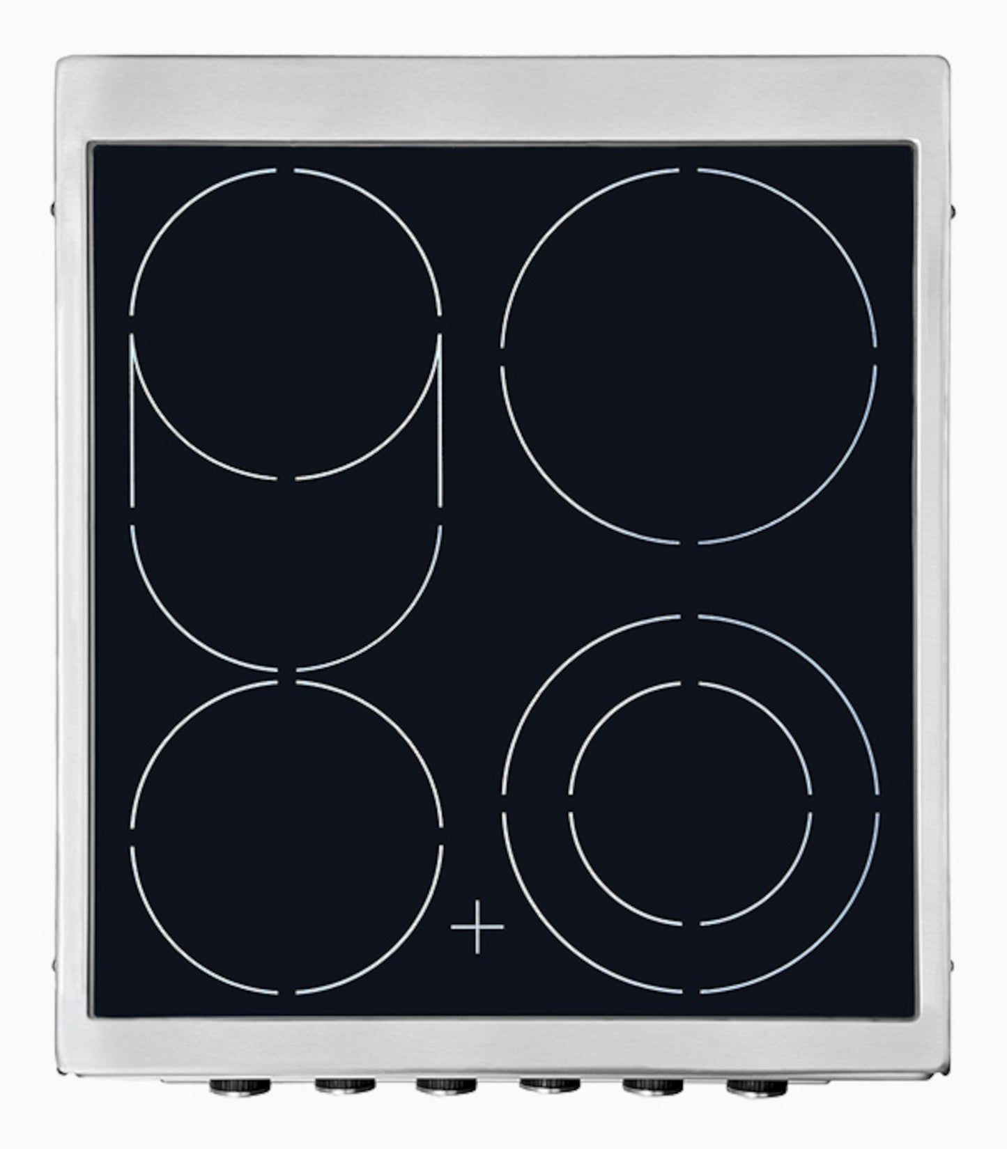 EXQUISIT ECM 5-4.1 BZ Inox Elektro Standherd / EEK: A / 4 Kochstellen / Glaskeramik