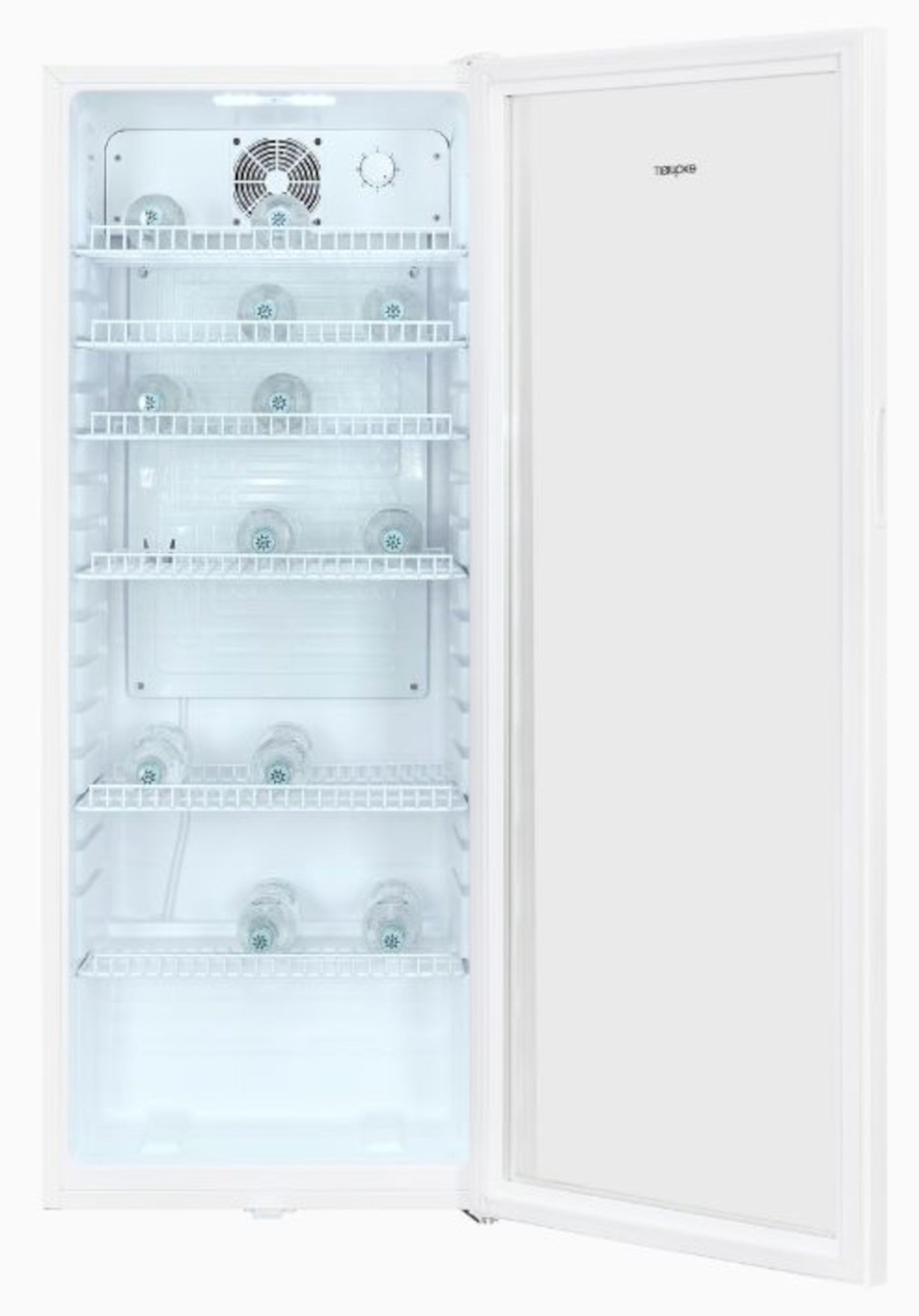 EXQUISIT GKS240-GT-160C Glastür-Kühlschrank / Getränkekühlschrank / EEK:C / Weiß - LED-TV-SHOP