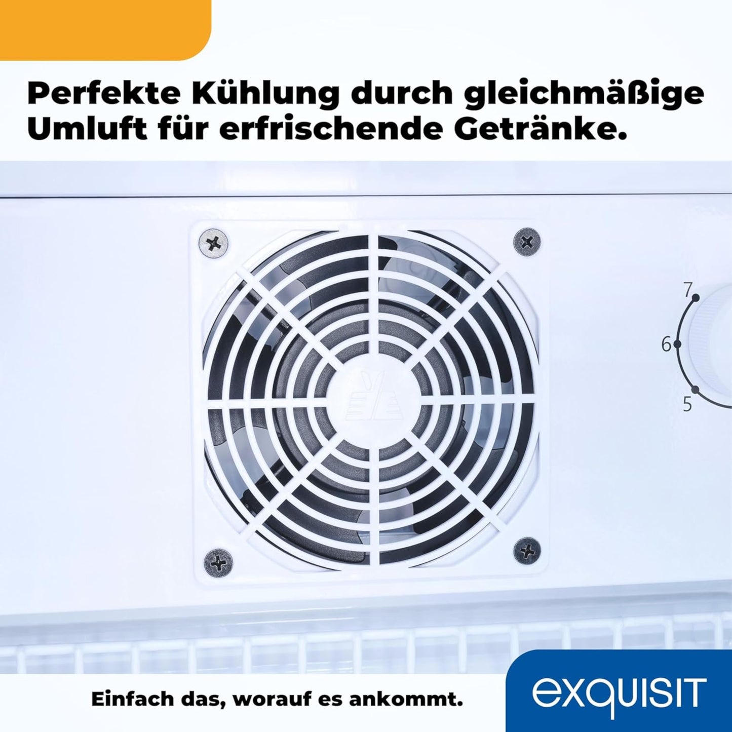 EXQUISIT GKS240-GT-160C Glastür-Kühlschrank / Getränkekühlschrank / EEK:C / Weiß - LED-TV-SHOP