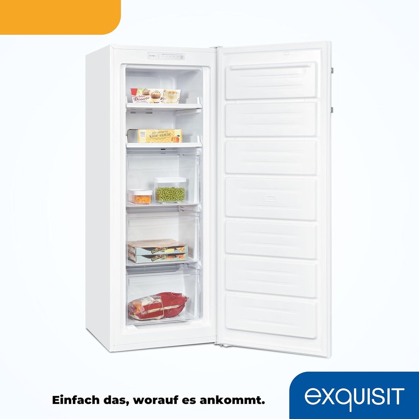 EXQUISIT GS231-NF-H-040D weiß Gefrierschrank / EEK: D / 161 Liter