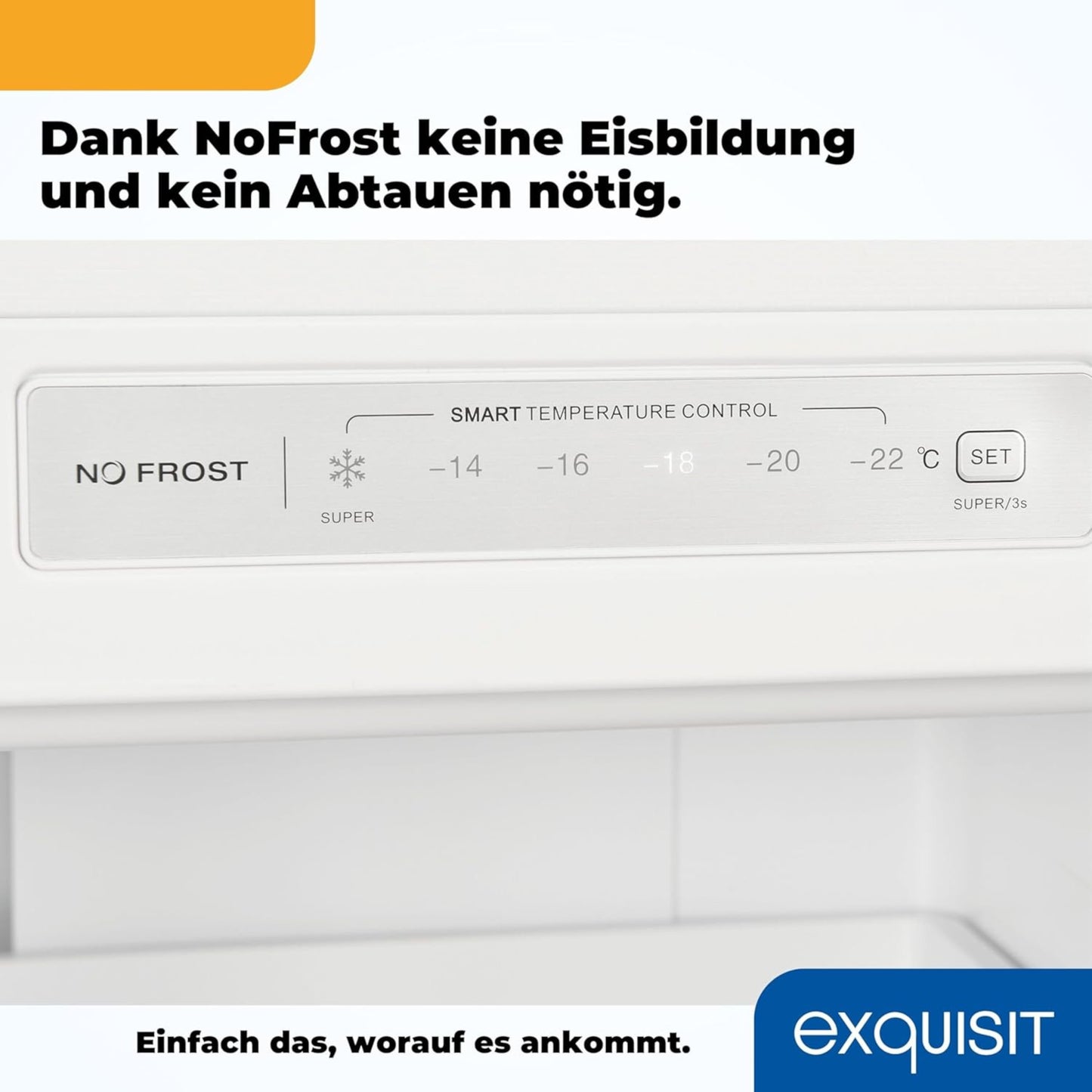 EXQUISIT GS231-NF-H-040D weiß Gefrierschrank / EEK: D / 161 Liter