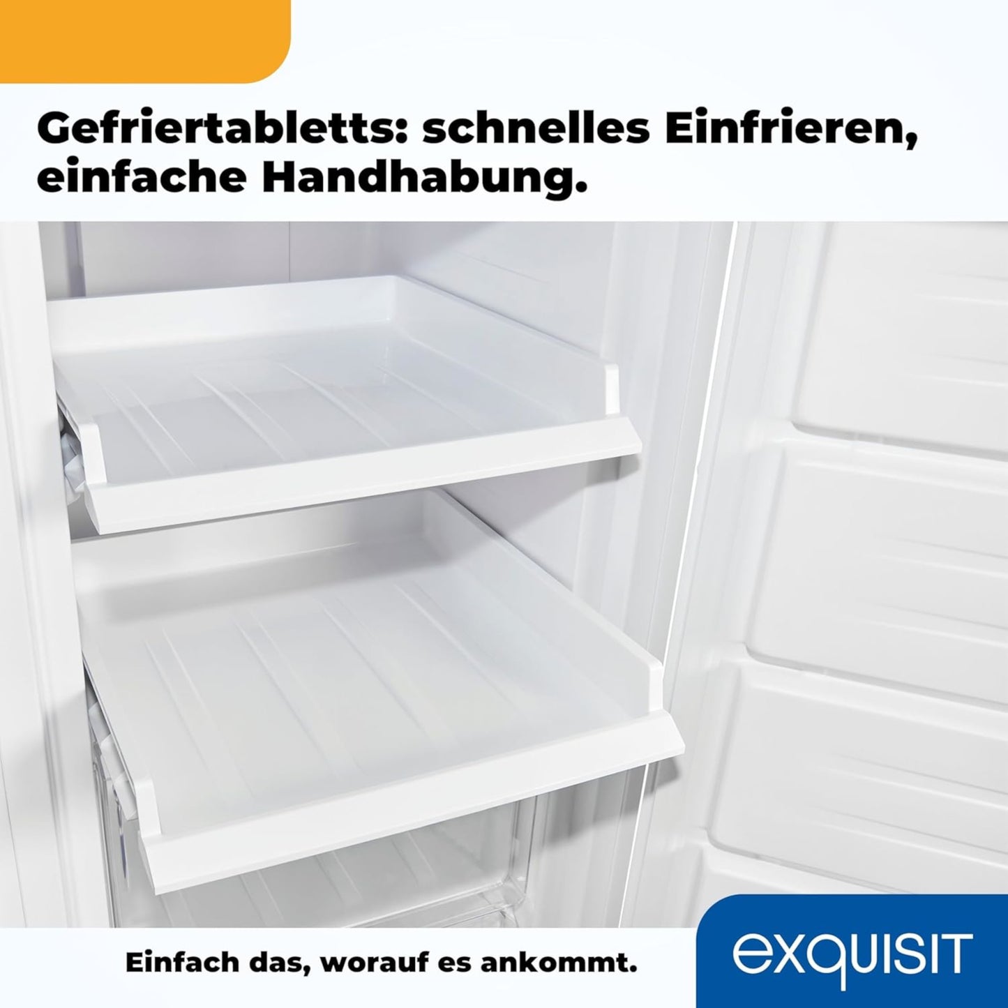 EXQUISIT GS231-NF-H-040D weiß Gefrierschrank / EEK: D / 161 Liter