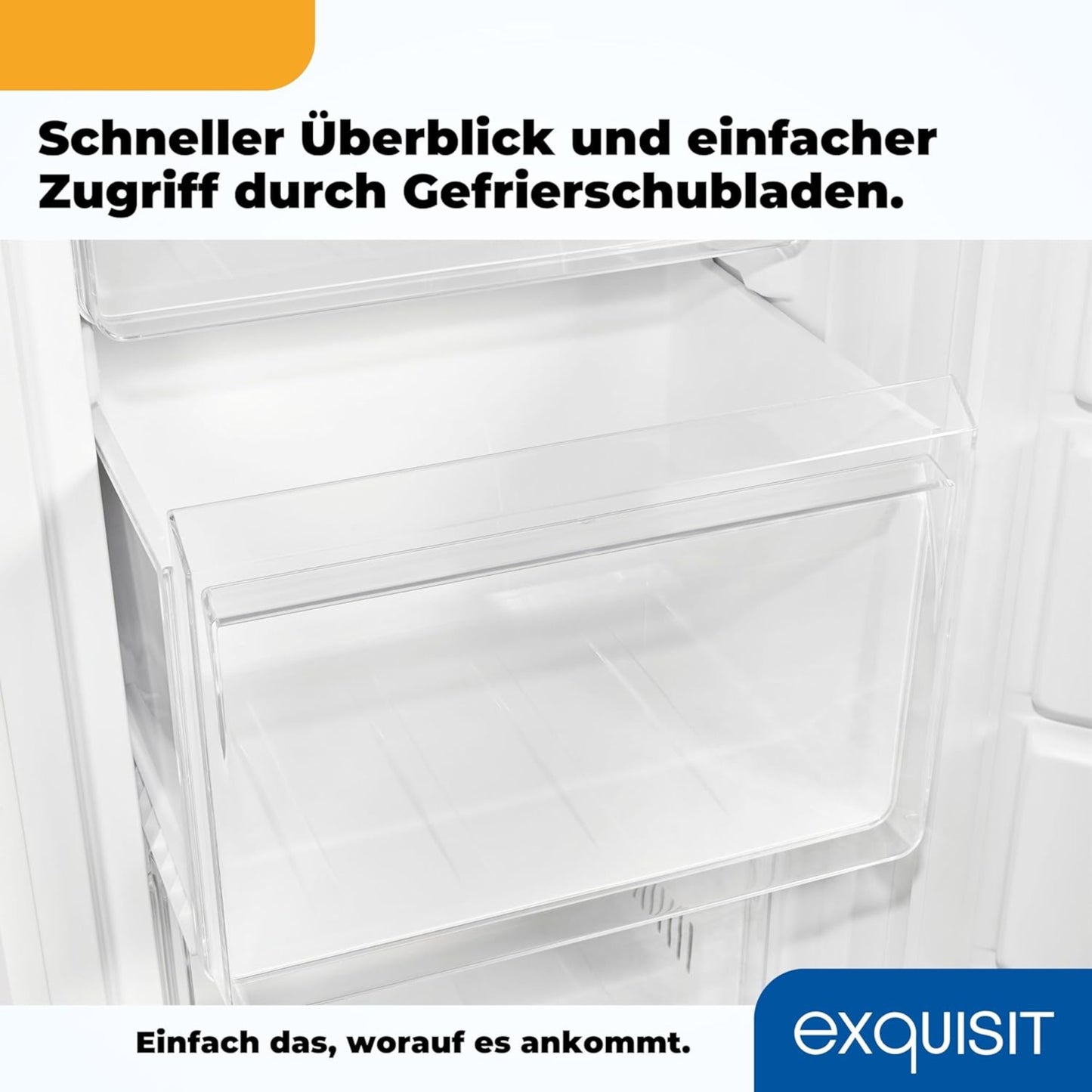 EXQUISIT GS231-NF-H-040D weiß Gefrierschrank / EEK: D / 161 Liter
