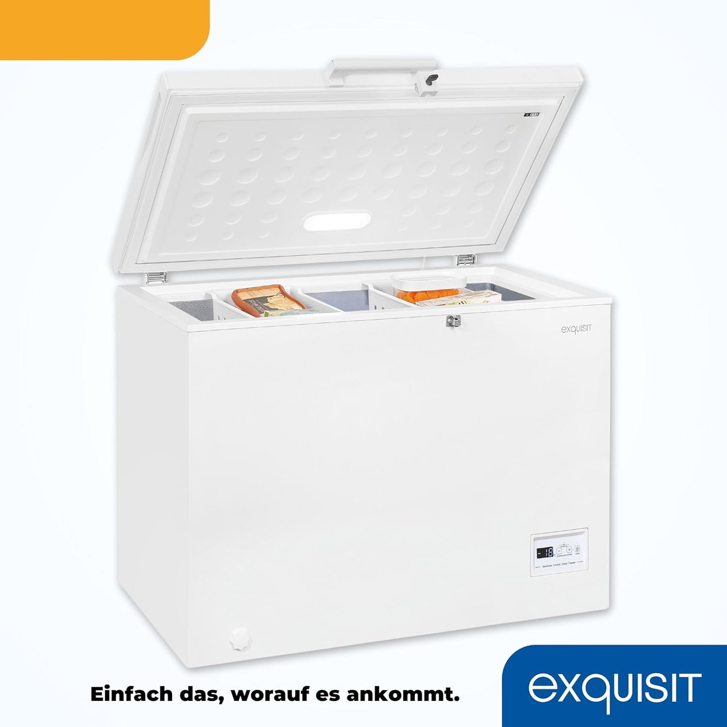 EXQUISIT GT200-HE-041C Gefriertruhe / EEK: C / 198 Liter / Tiefkühltruhe