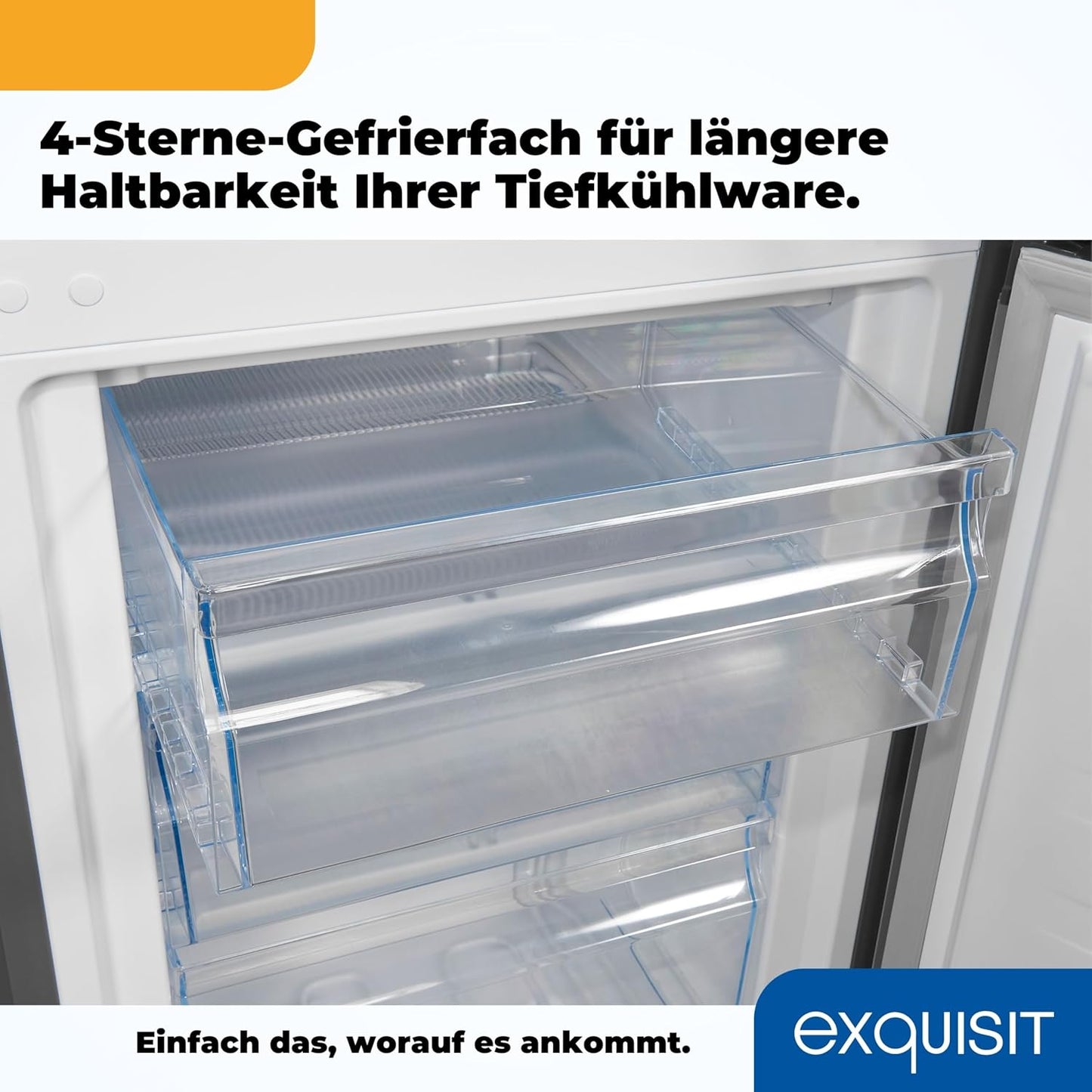 EXQUISIT KGC265-70-010D Kühl-Gefrierkombination / EEK: D / Inoxlook / 269 Liter