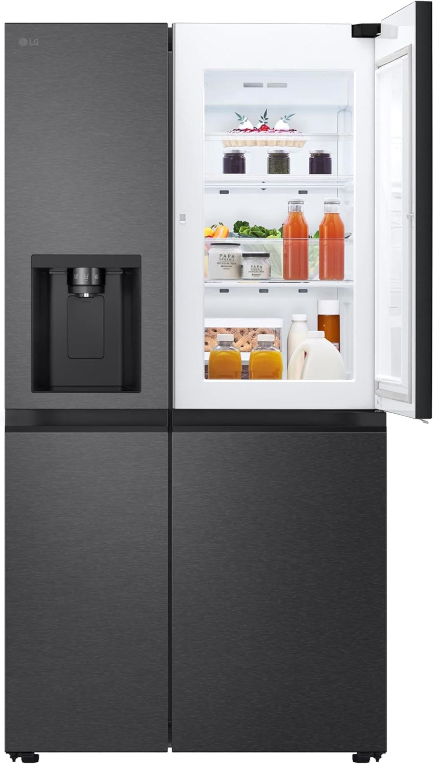 LG GSJC41EPPE Side by Side mit Eis-, Crushed Ice- und Wasserspender 638 Liter