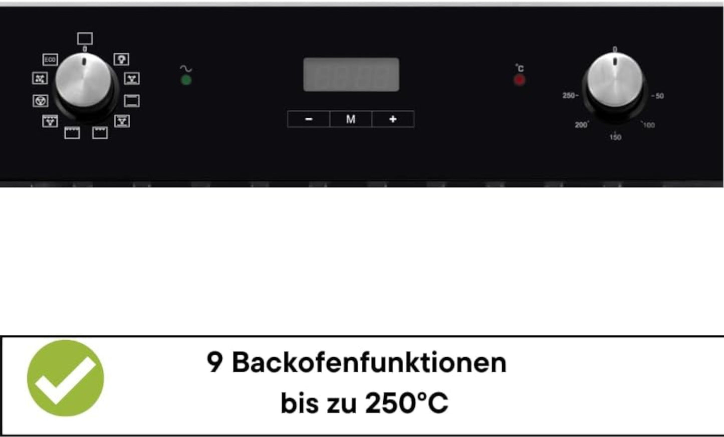 PKM EBO9.4 Einbau-Backofen / EEK: A / 9 Backofenfunktionen / 56 Liter - LED-TV-SHOP