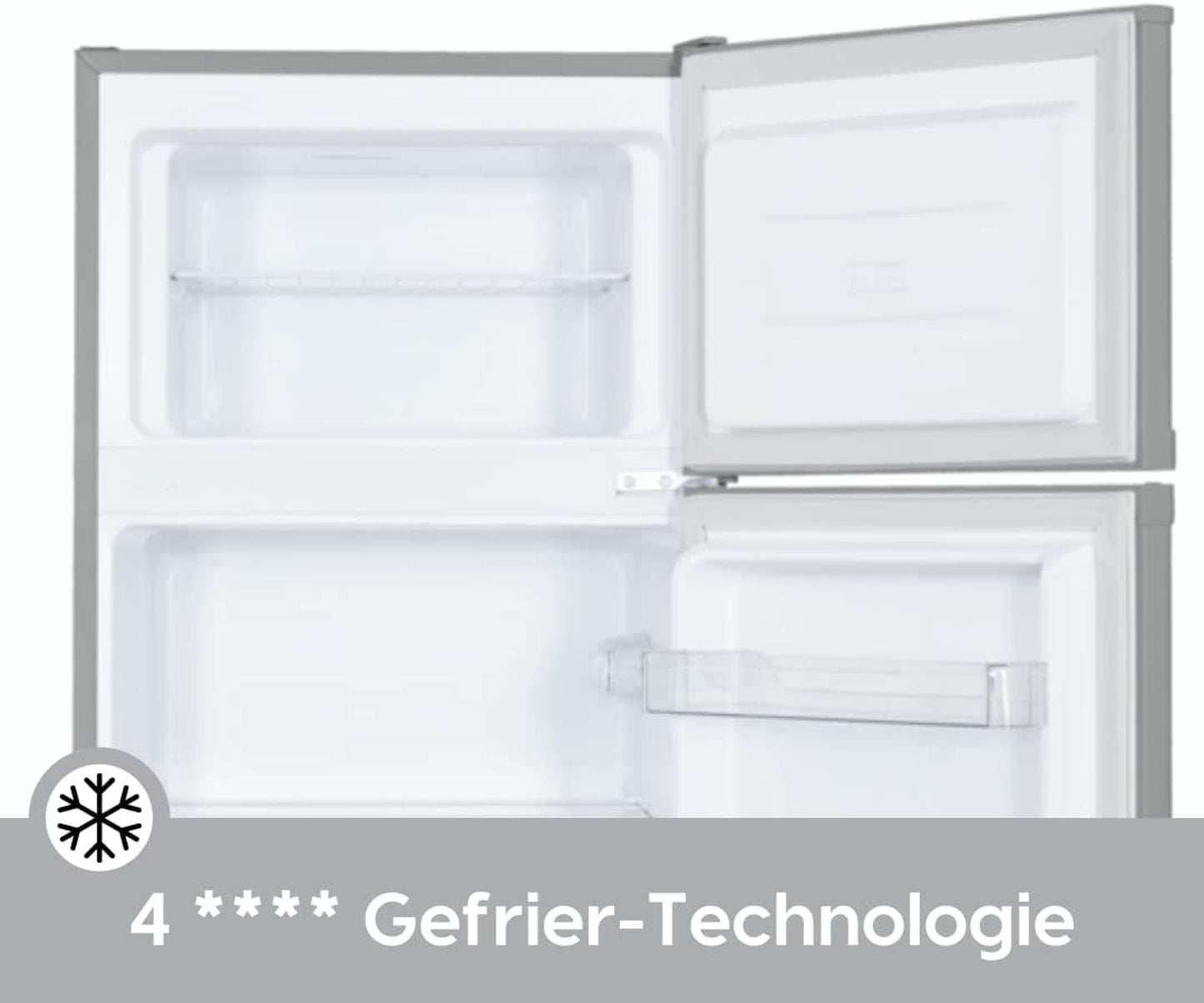 PKM GK212 SI Kühlschrank mit Gefrierfach / Silber / EEK: E / 206 Liter