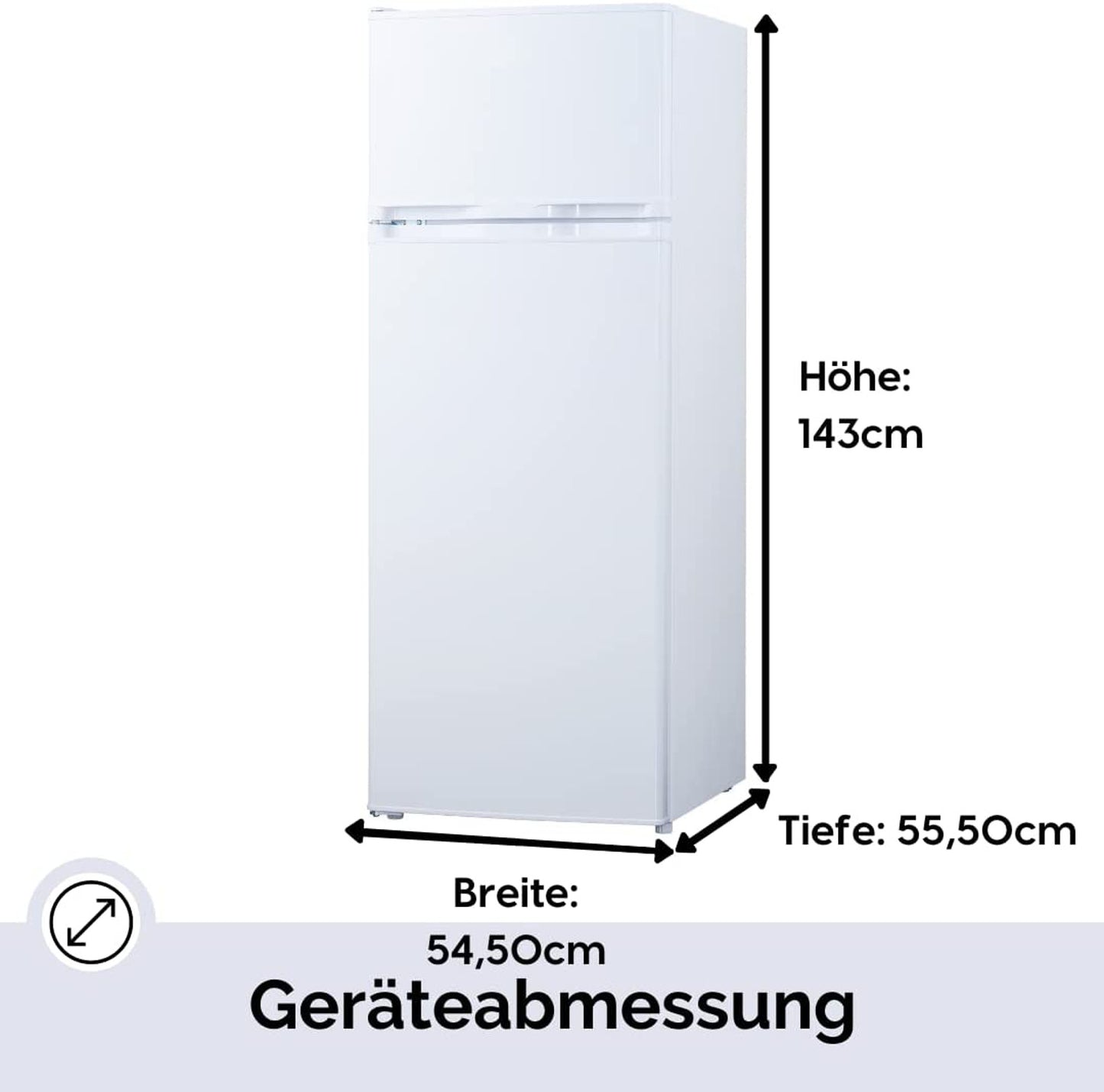 PKM GK212 W Kühlschrank mit Gefrierfach / Weiß / EEK: E / 206 Liter