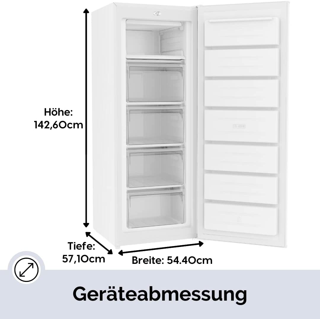 PKM GS 168-M Gefrierschrank / EEK: E / Weiß / 168 Liter - LED-TV-SHOP