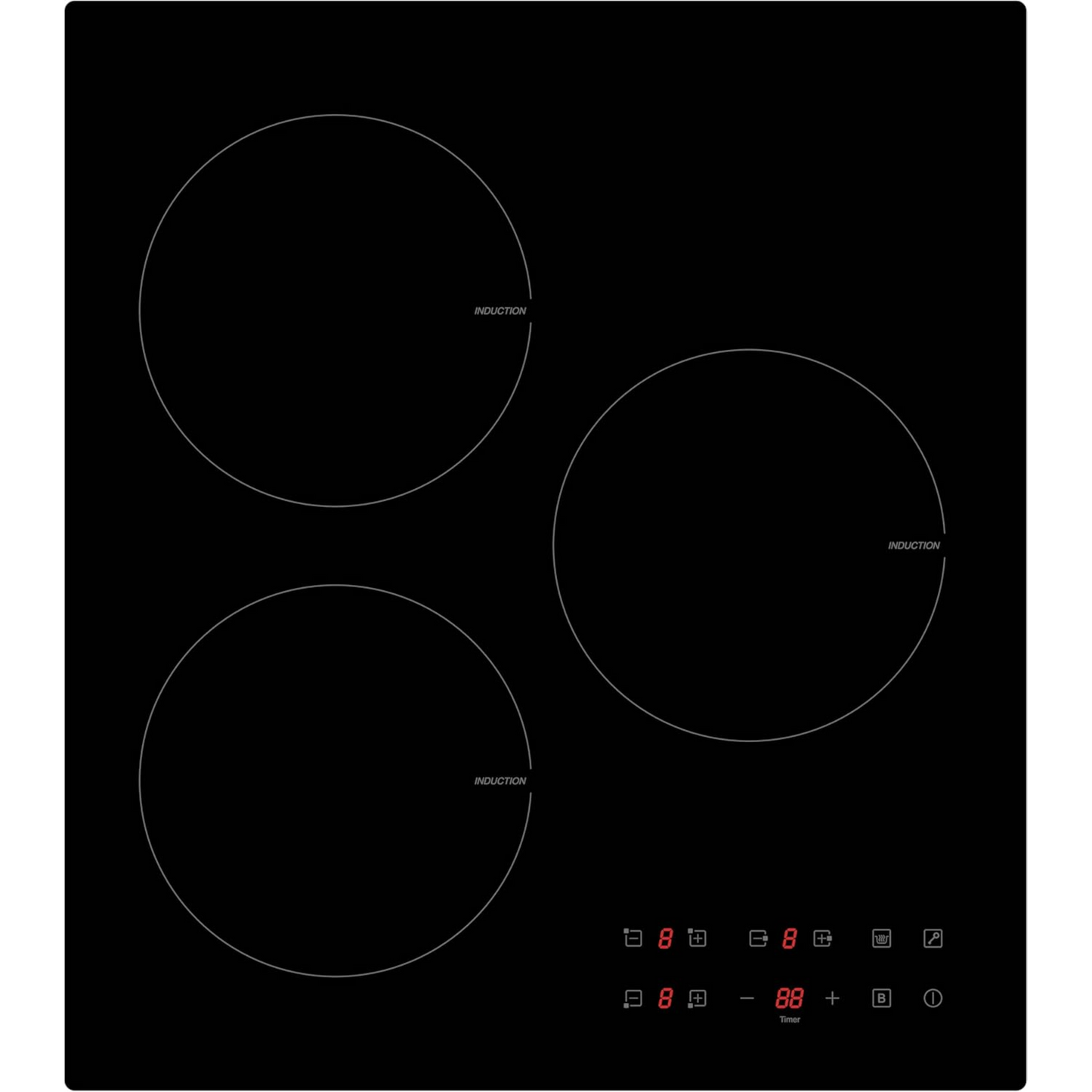 PKM IF3F Induktionskochfeld / Glaskeramik Kochfeld / Autark / Induktion 45 cm