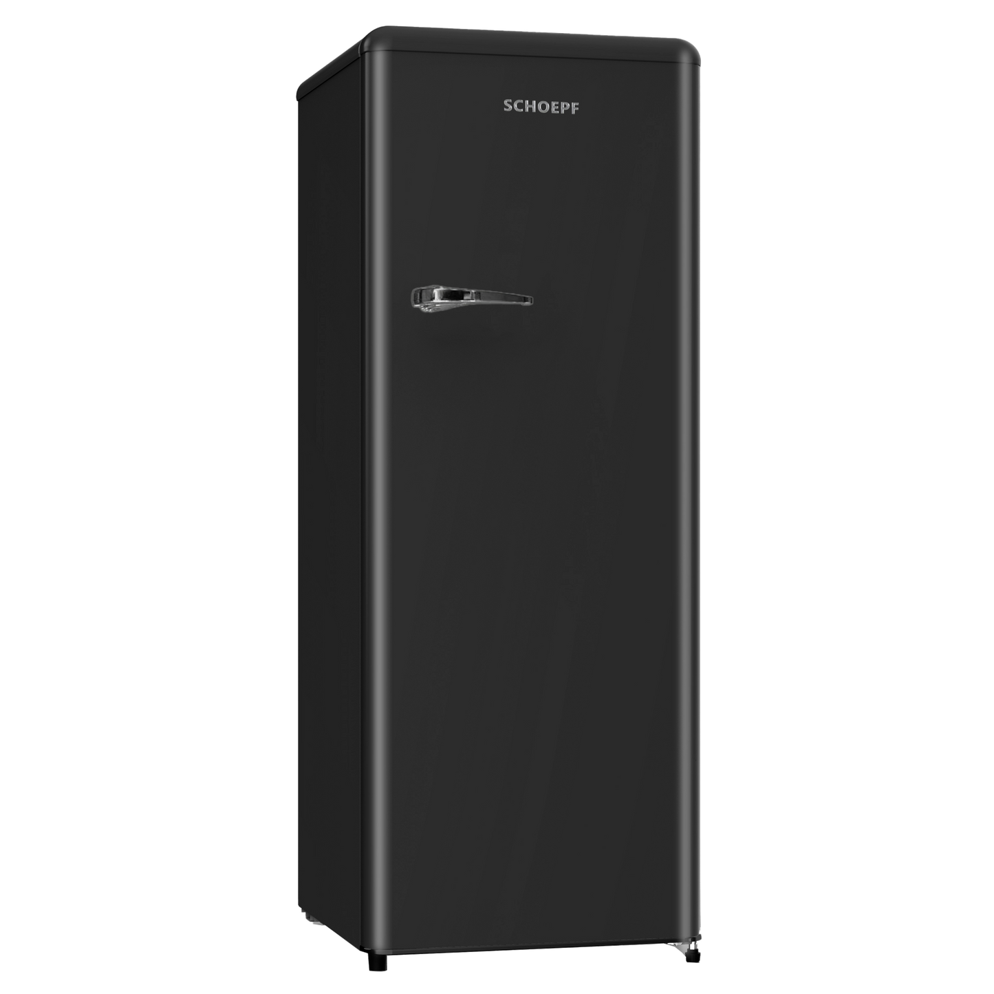 SCHOEPF RKS245B Vollraum-Kühlschrank Retro / EEK: E / Schwarz / 238 Liter