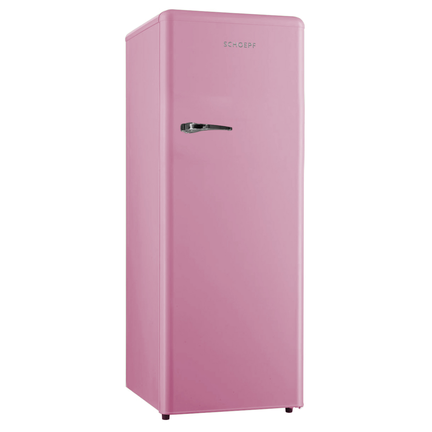 SCHOEPF RKS245P Vollraum-Kühlschrank Retro / EEK: E / Pink / 238 Liter