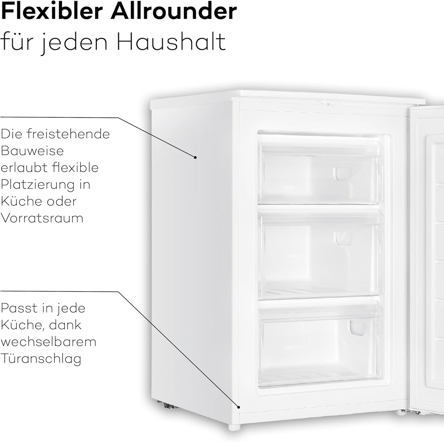 SCHOEPF GS87SB Gefrierschrank / EEK: B / Weiß / 87 Liter