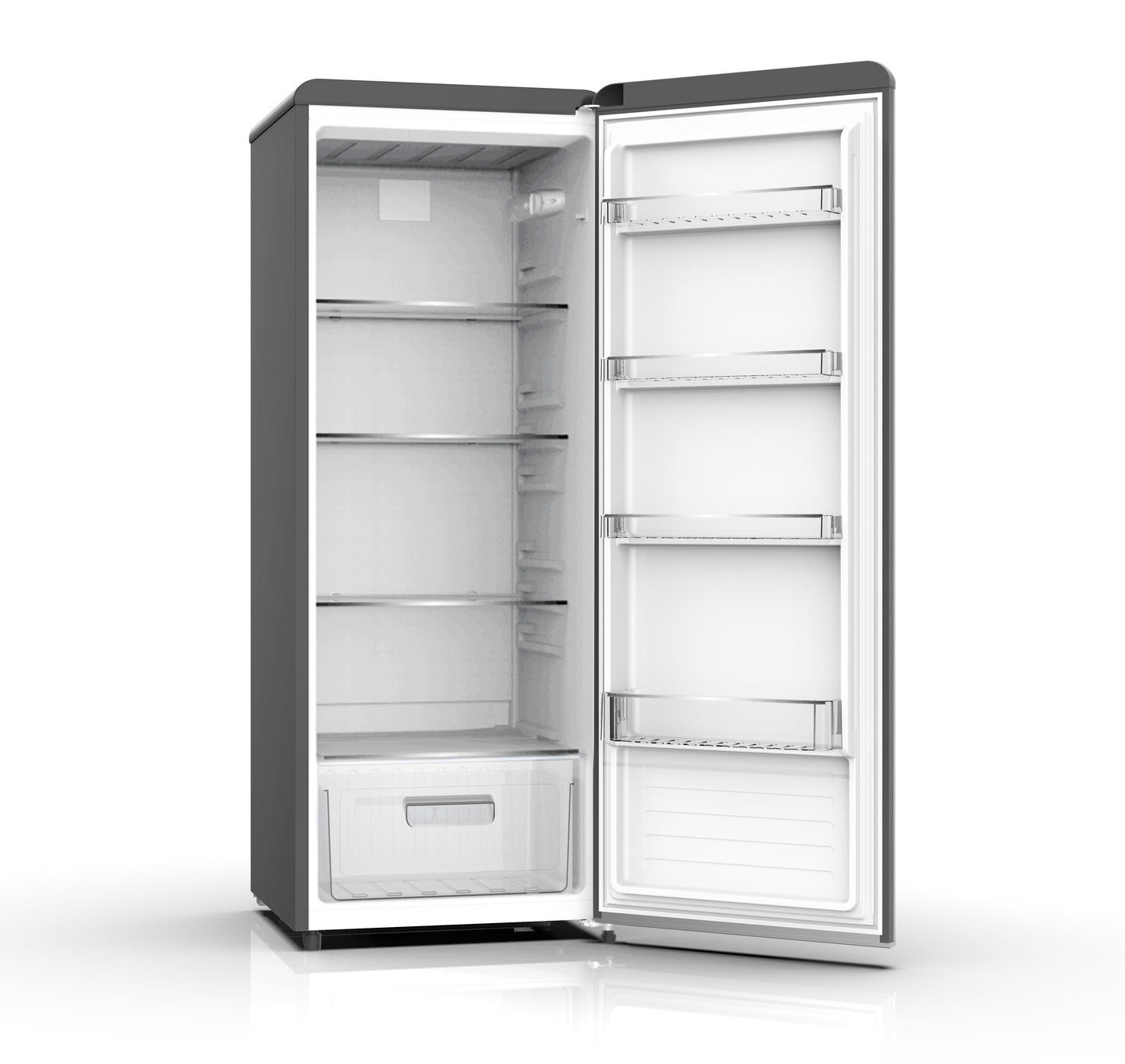 SCHOEPF RKS245B Vollraum-Kühlschrank Retro / EEK: E / Schwarz / 238 Liter