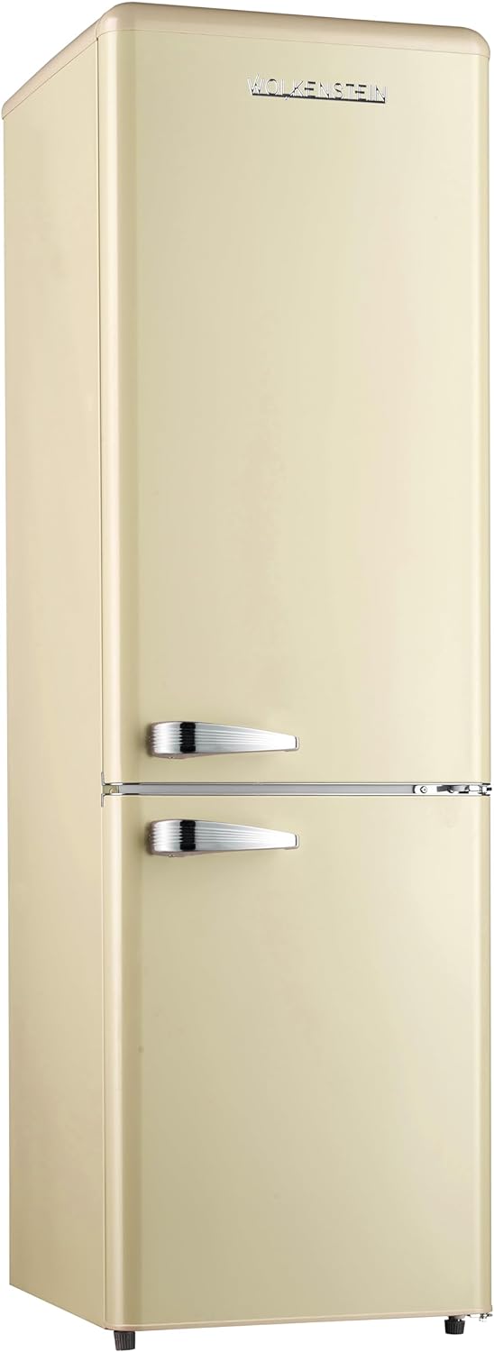 WOLKENSTEIN KG250.4RT SC Kühl- Gefrierkombination Retro / EEK: E / Creme / 249 Liter - LED-TV-SHOP