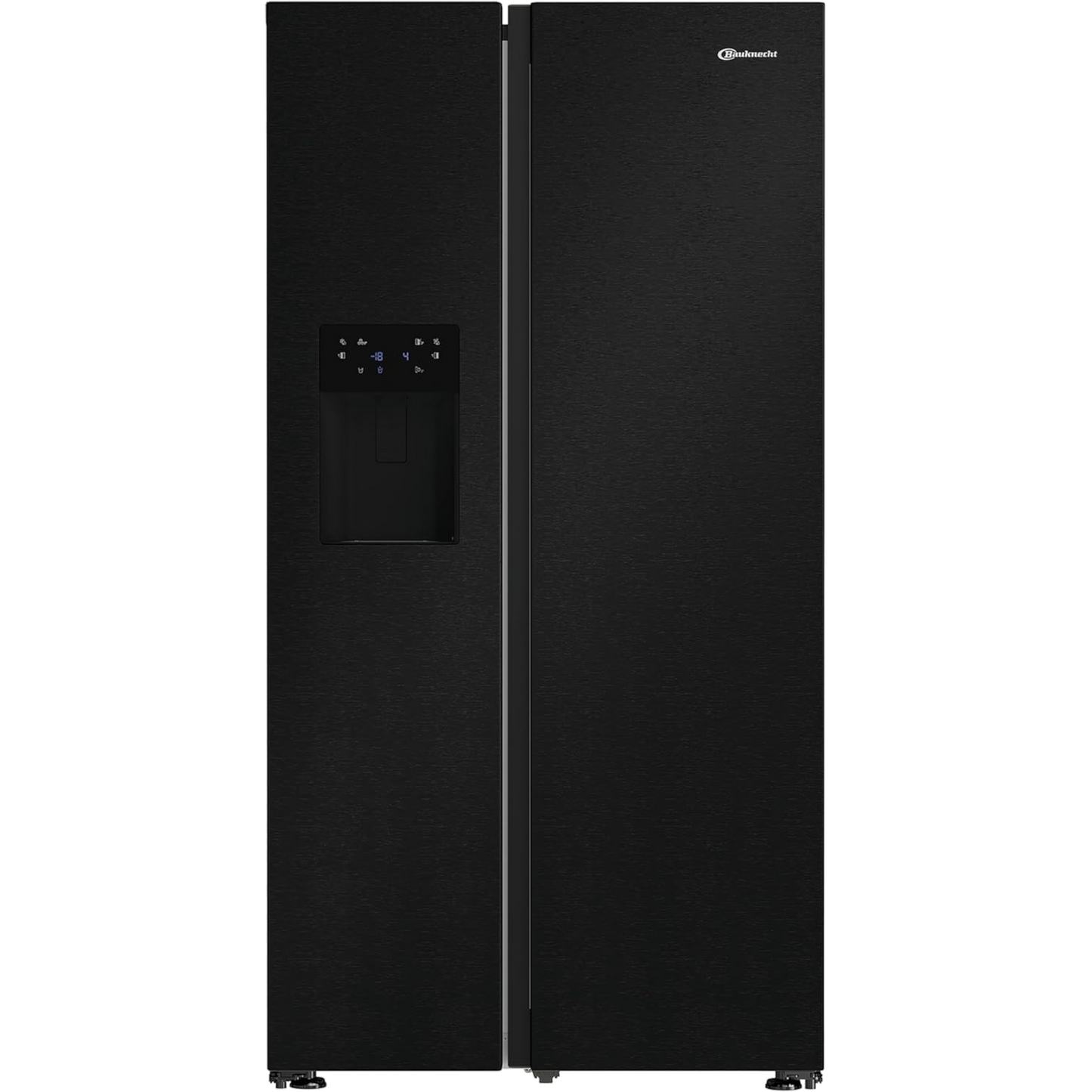 BAUKNECHT SBS IW 90 Black / Side by Side Kühlschrank / EEK: E / 578 L / Schwarz