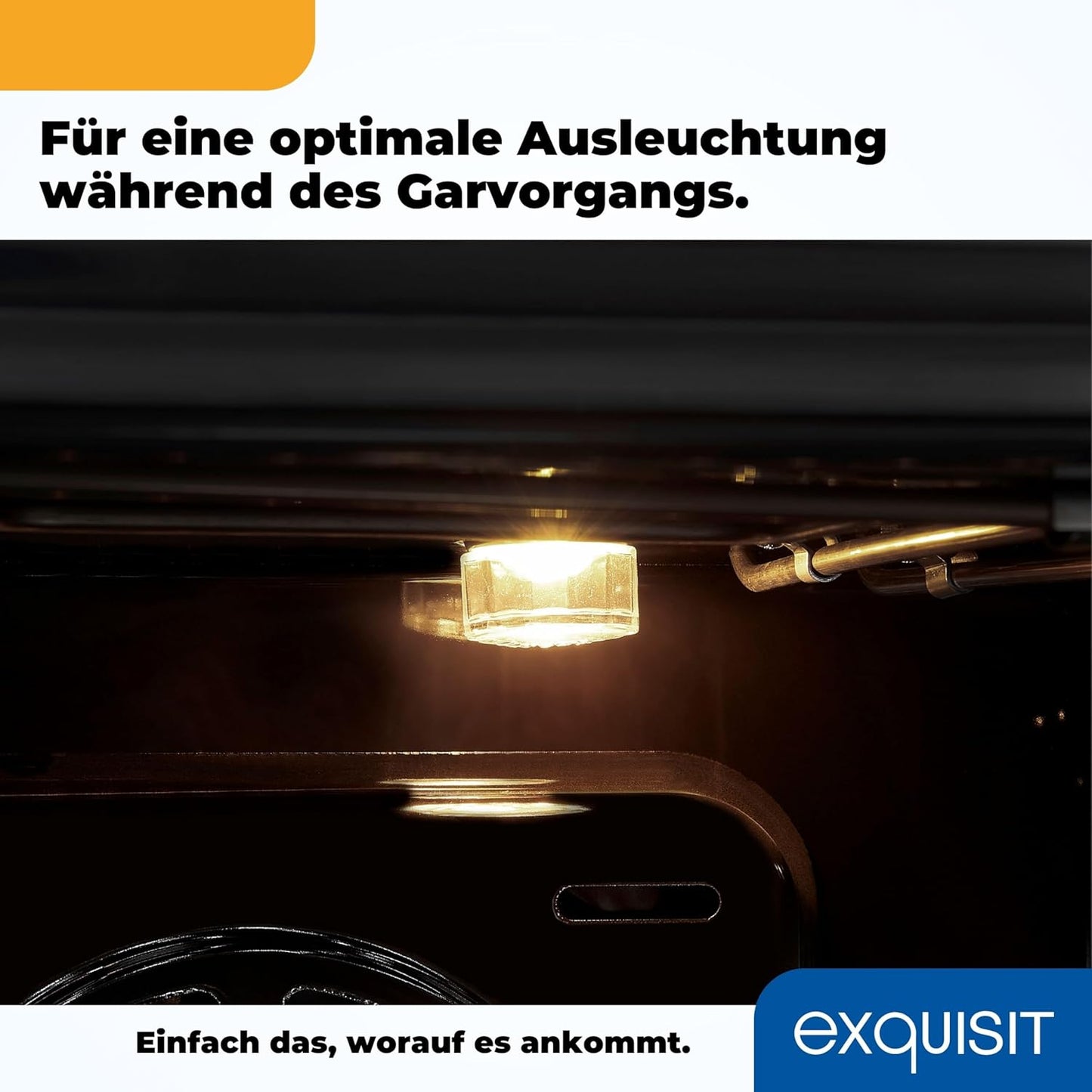 EXQUISIT ECM 5-4.1 BZ Inox Elektro Standherd / EEK: A / 4 Kochstellen / Glaskeramik