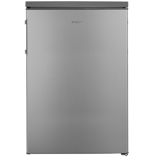 EXQUISIT KS16-V-H-010D inox-look Vollraum-Kühlschrank / EEK: D / 133 Liter