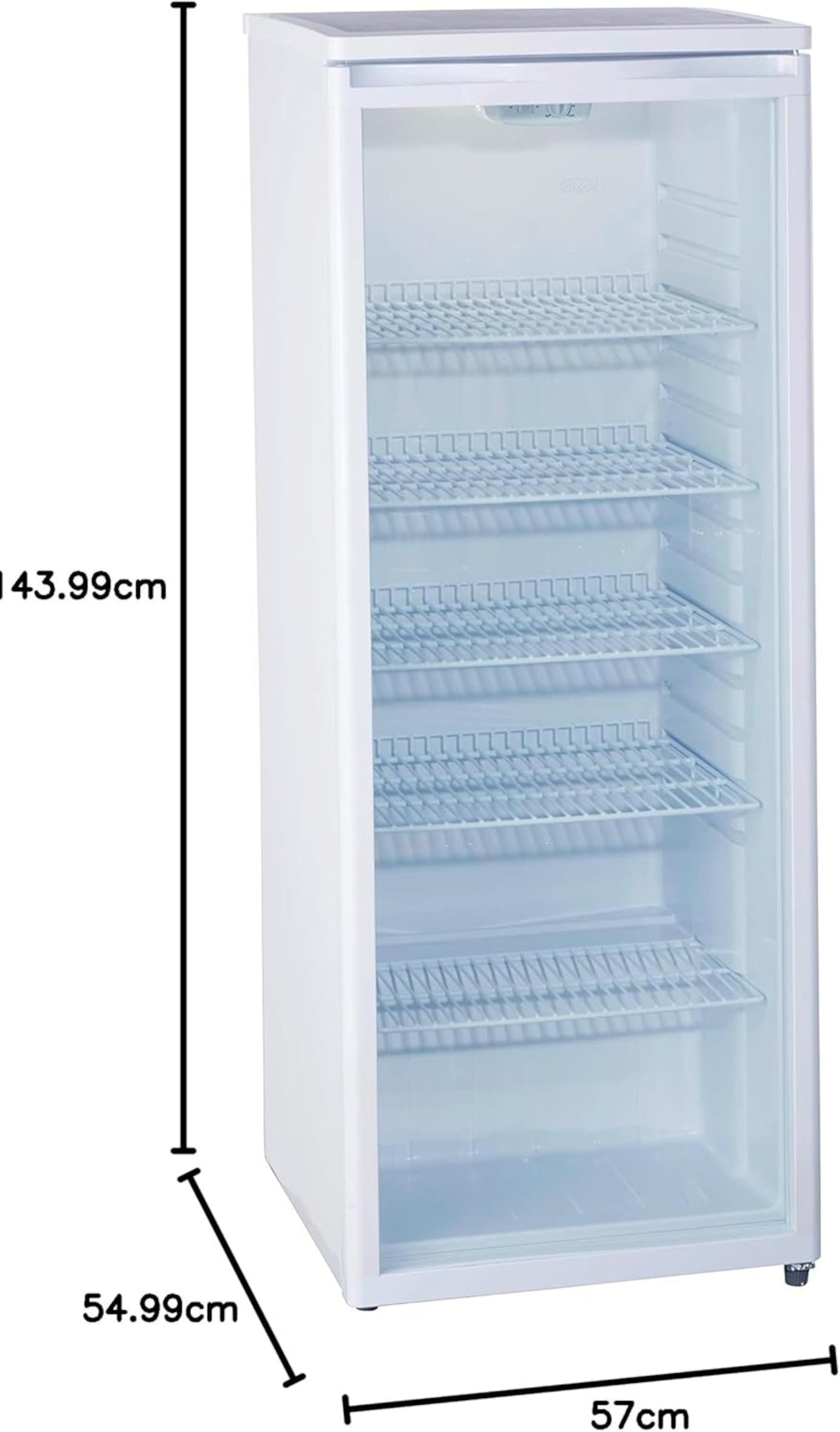 PKM Glastür-Kühlschrank GKS 255 / 248 Liter / Für den gewerbl. Gebrauch geeignet - LED-TV-SHOP