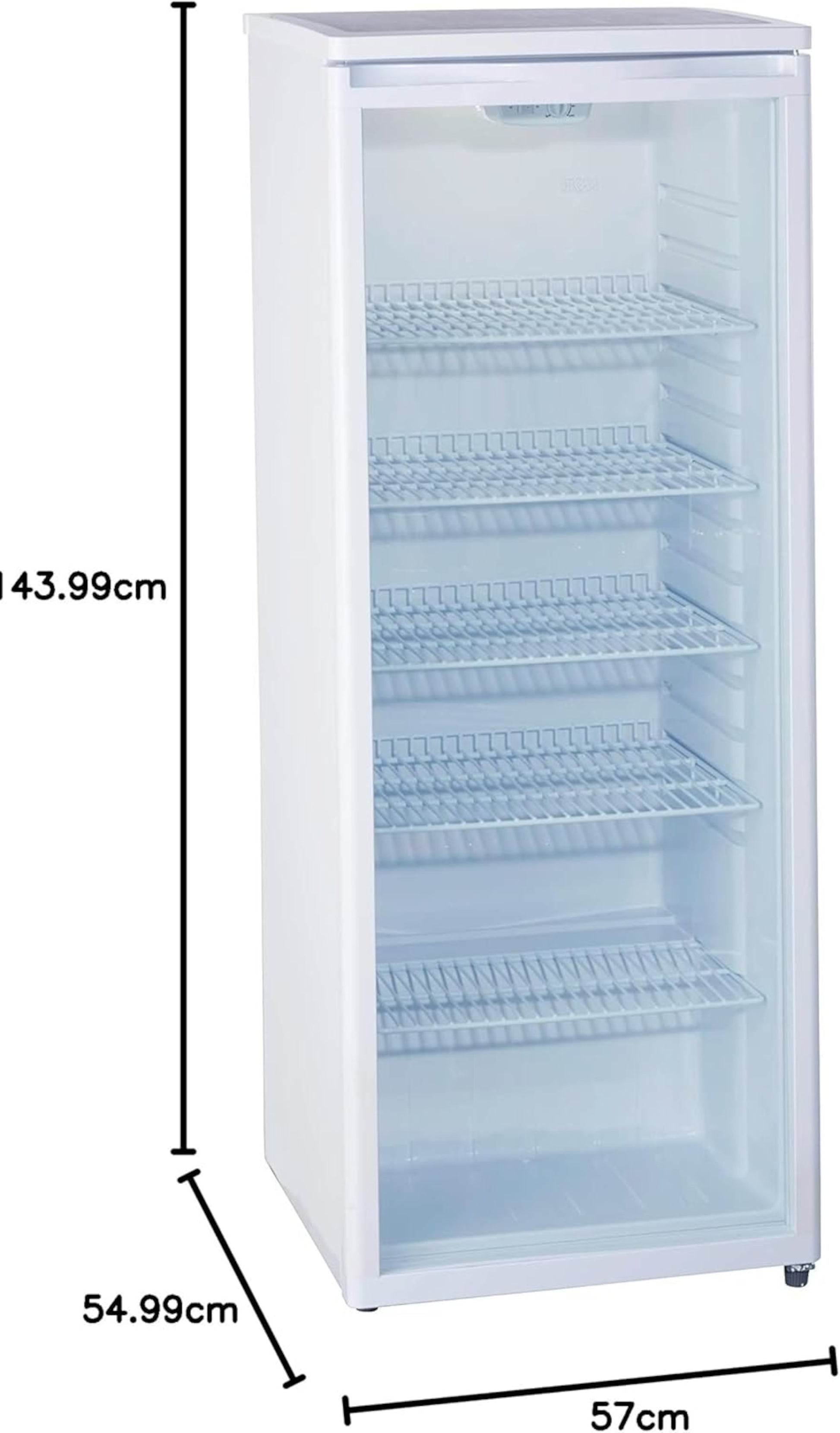 PKM Glastür-Kühlschrank GKS 255 / 248 Liter / Für den gewerbl. Gebrauch geeignet - LED-TV-SHOP