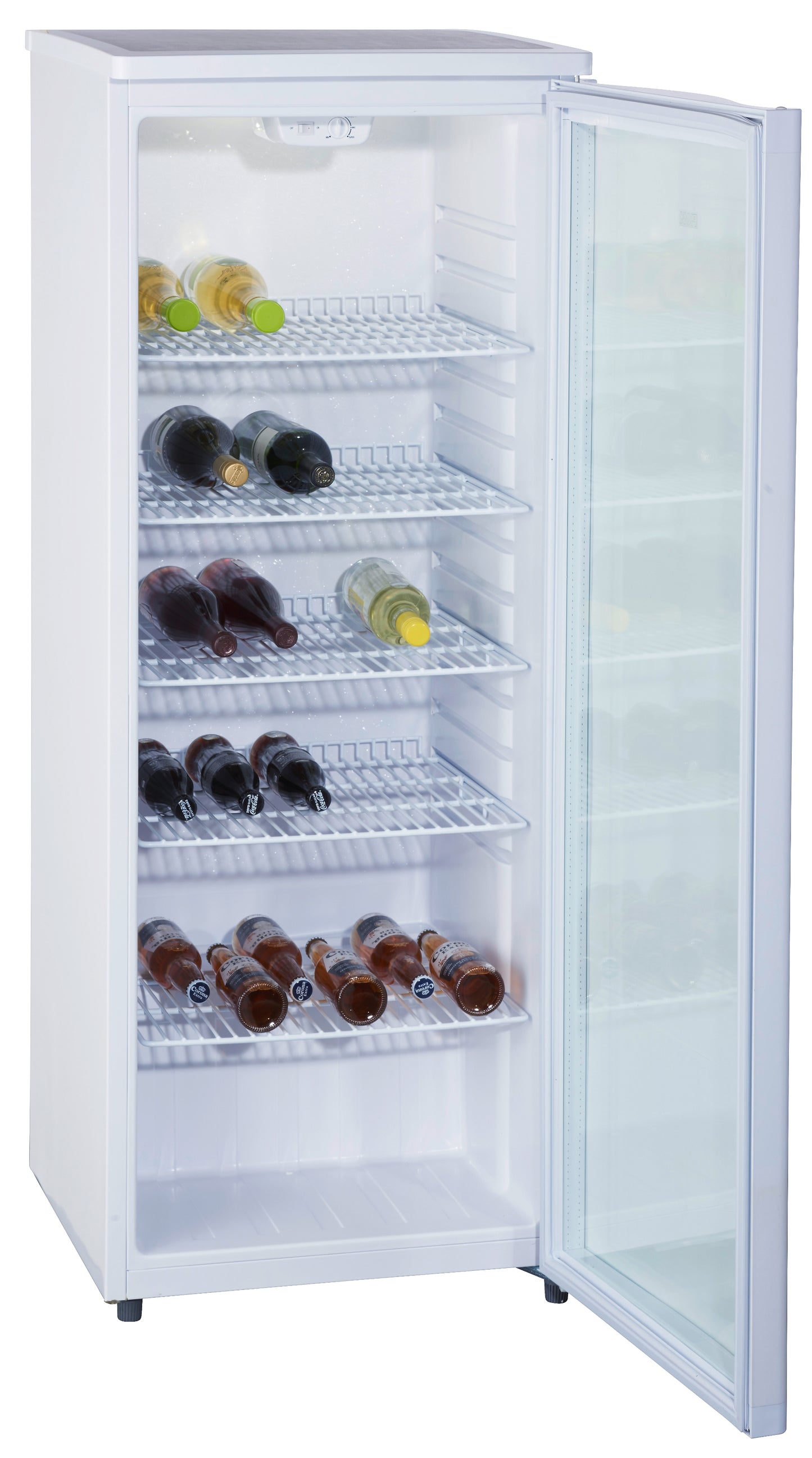 SCHOEPF GKS255S Glastür-Kühlschrank / 256 Liter / Für den gewerblichen Gebrauch - LED-TV-SHOP