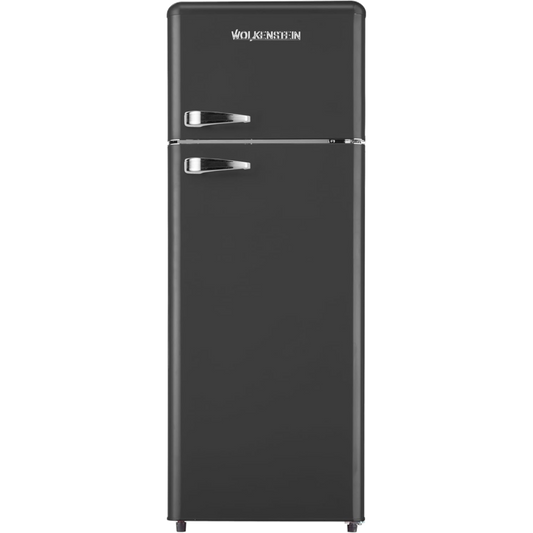 WOLKENSTEIN GK212.4RT B Kühl- Gefrierkombination Retro / Schwarz / EEK: E / 211 Liter
