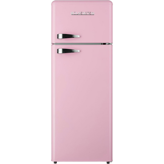 WOLKENSTEIN GK212.4RT SP Retro Kühlschrank mit Gefrierfach / Pink / EEK: E / 211 Liter
